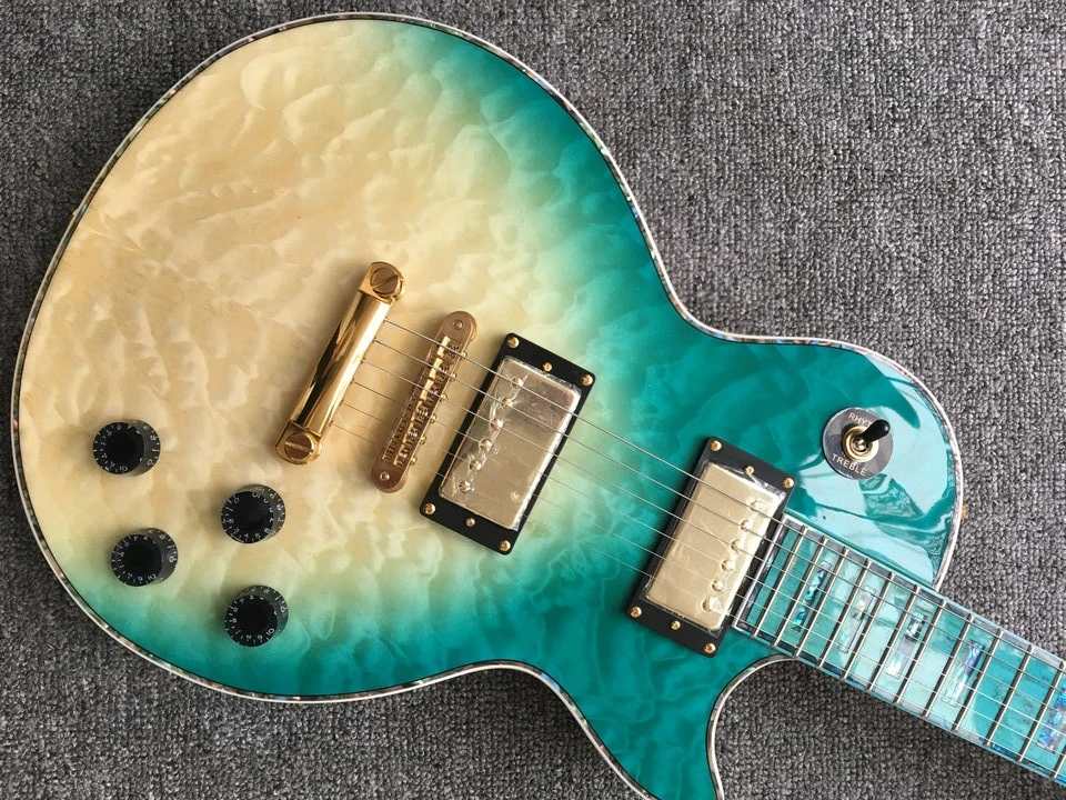 Customized LP Randy Rhoads Custom milt Color abalone Logo Diamond Inlay Electric Guitar customized