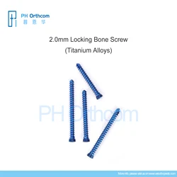 2.0mm Titanium Locking Screws Veterinaria Pets Mascotas Orthopedic Sugical Instruments Tools Medical Supplies and Equipments