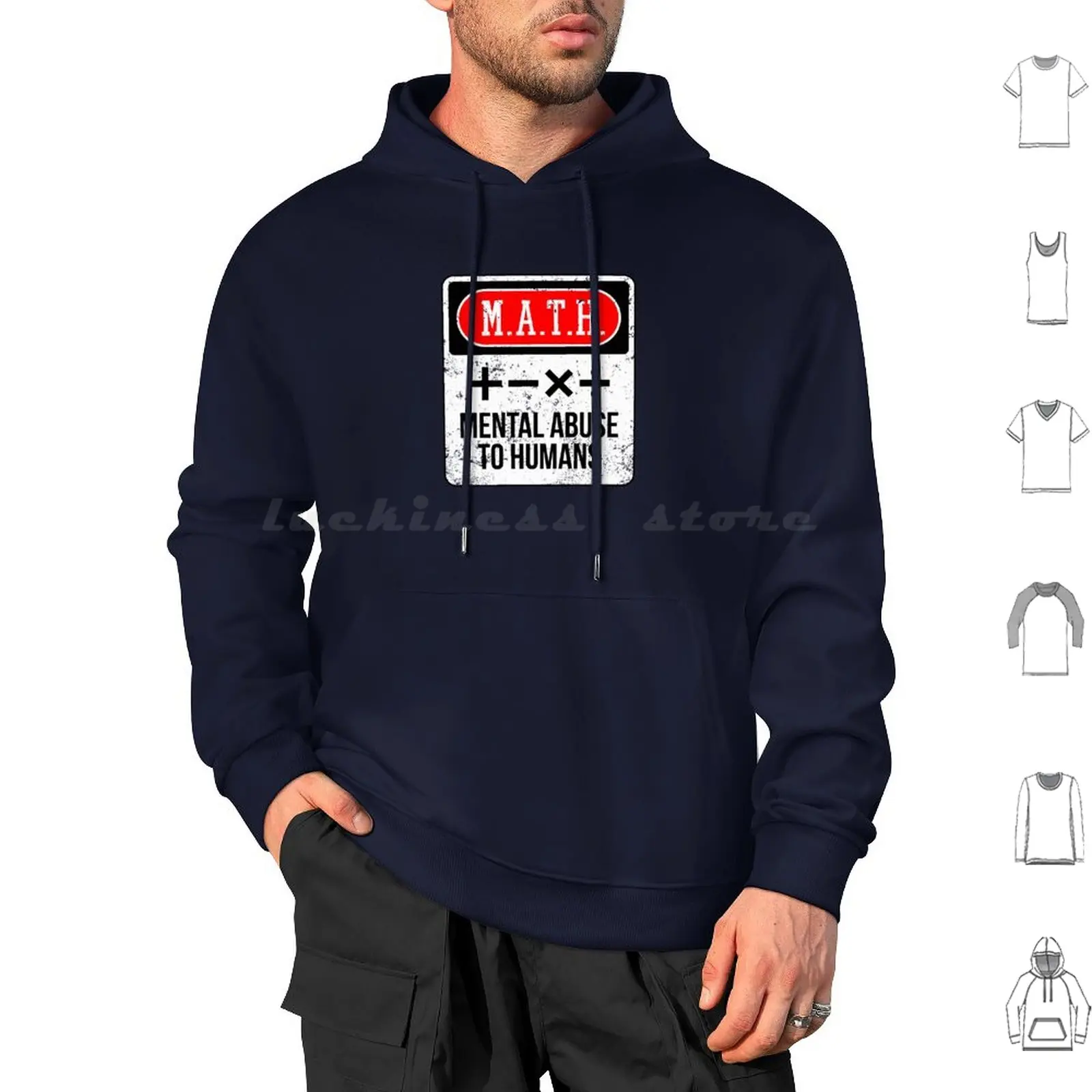 Math Hoodie cotton Long Sleeve Math Mathematics Mental Abuse School Subject Mathematician Counting Math Teacher Math