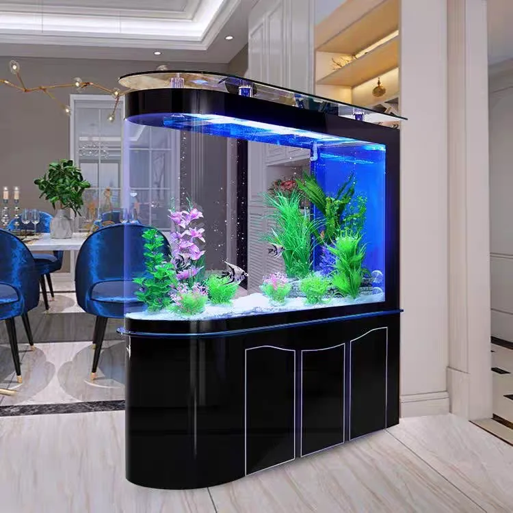 

Креативный большой овальный стеклянный аквариум с экологичной LED-подсветкой, питанием от сети и перезаряжаемой батареей, для спальни и гостиной