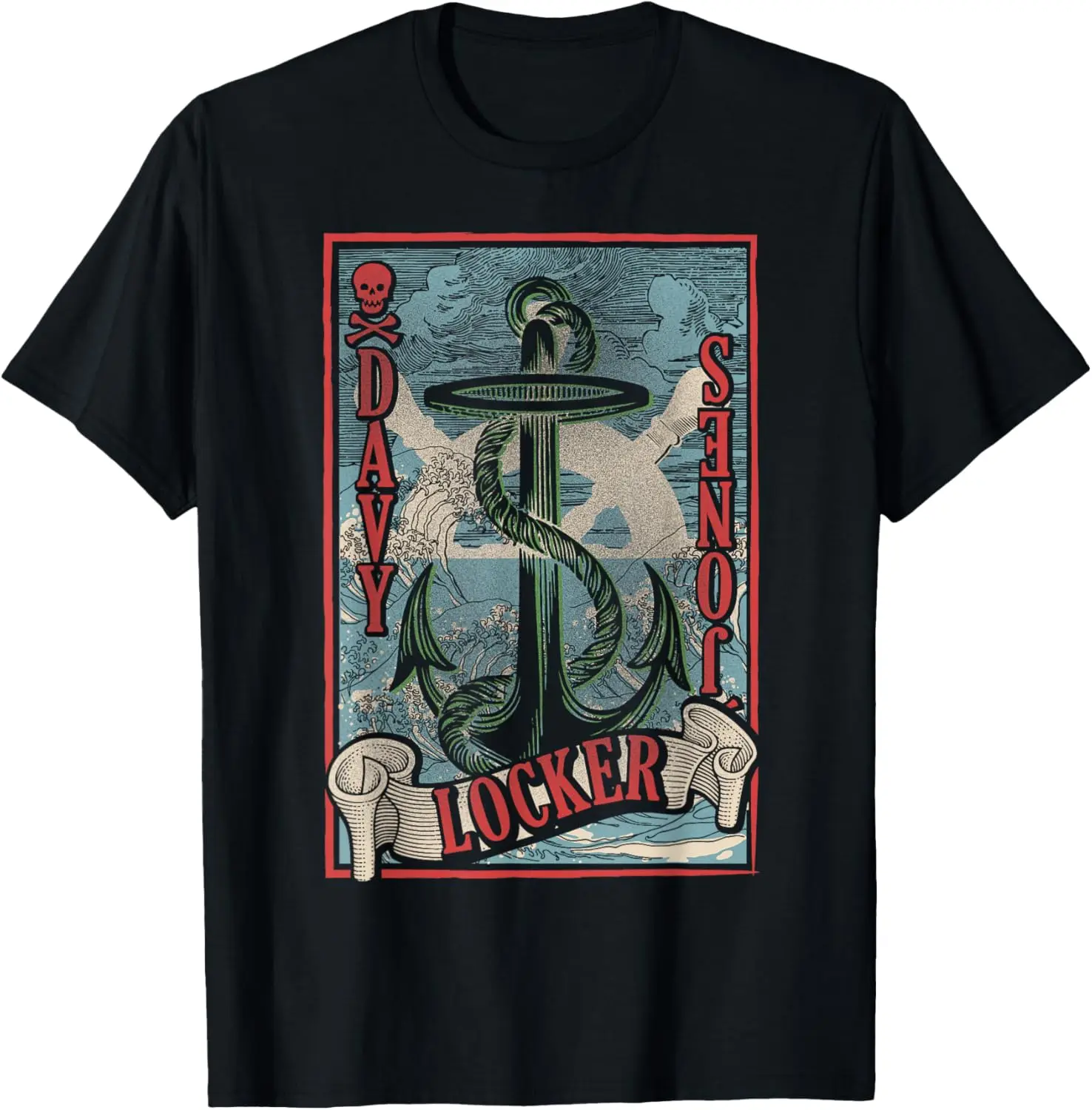 

DAVY JONES LOCKER - anchor - ocean - sailing - T-shirt