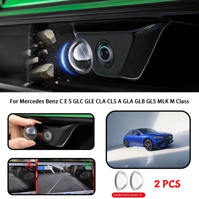 

For Mercedes Benz C E S GLC GLE CLA CLS A GLA GLB GLS MLK M Class Car Camera Protective Cover Lens Cover