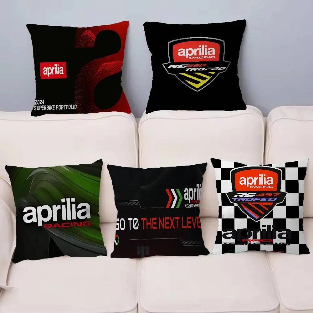 A-ApriliaS logo Cushion Cover Car Throw Pillow Case For Sofa Car Christmas Gift 40x40cm 45x45cm