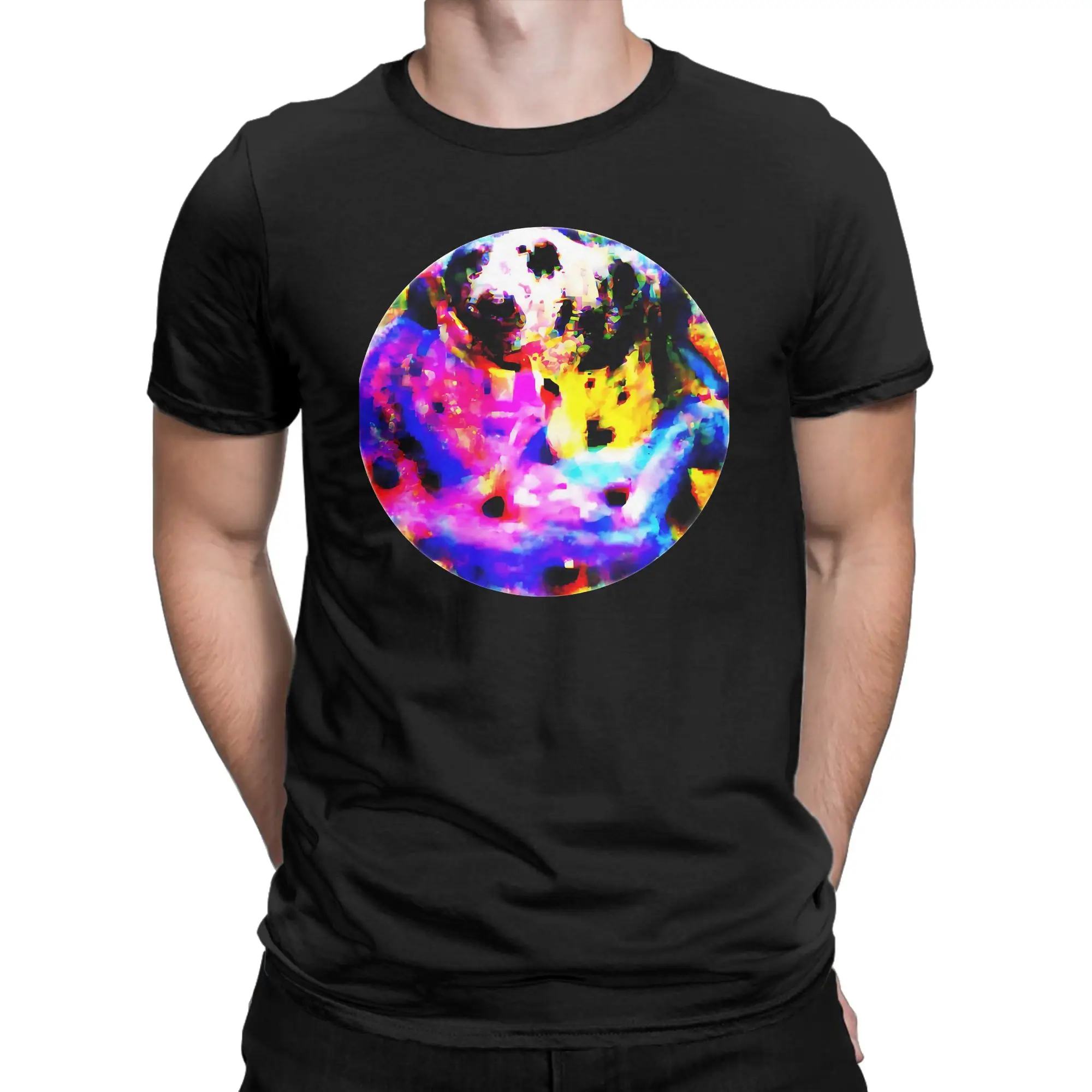 Adversarial Anti Facial Recognition 100% Cotton T Shirt For Men Basic T Shirts Crewneck Harajuku Tees Plus Size Print Clothing