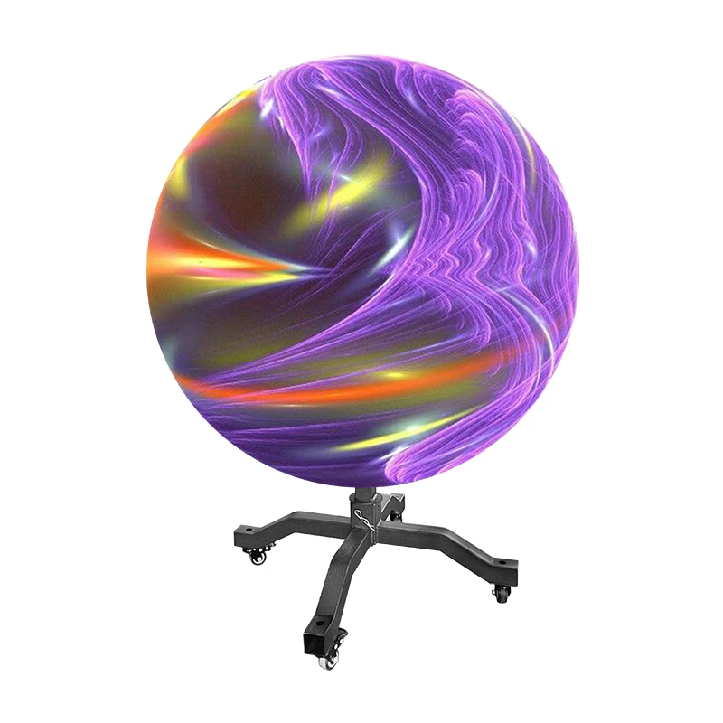 Pantalla de esfera LED de dimensión personalizada diámetro 1m 2m 3M 4M Publicidad Bola de video esférica Led P1 P2 curva 360 gra