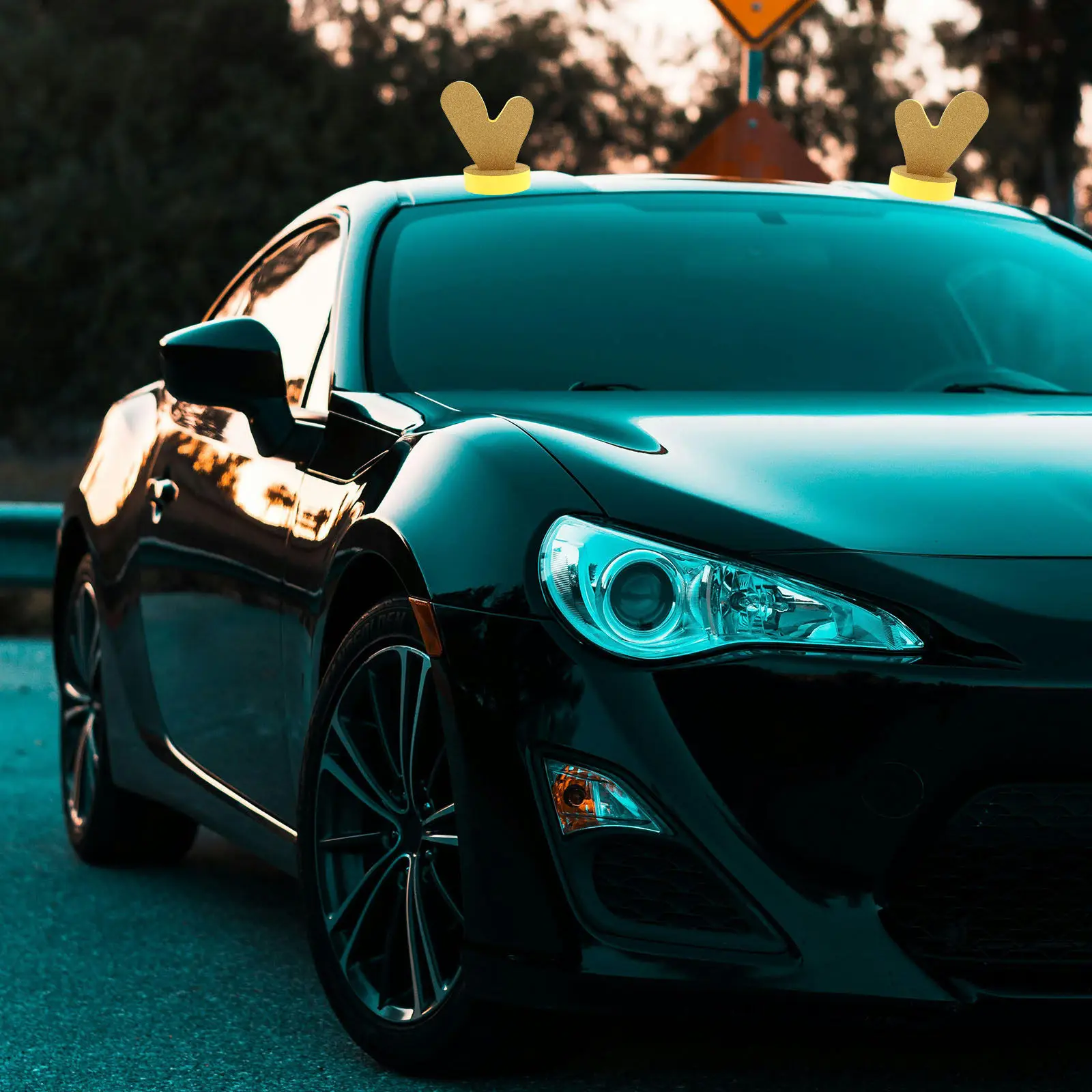 

Декоративная наклейка на крышу автомобиля «Драконий рог» из ЭВА, прочная, для экстерьера авто, 3D-украшение на бампер, водонепроницаемая