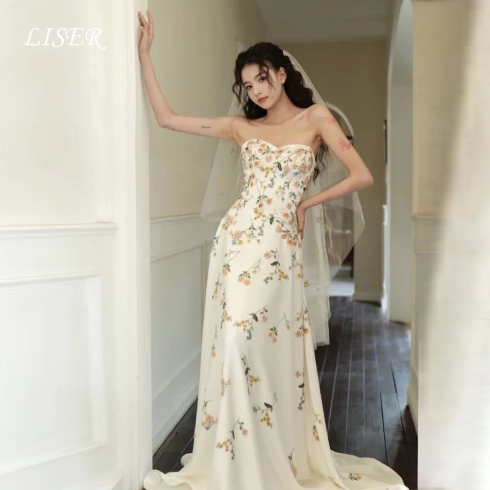 

Liser Sweetheart Вечерние платья трапециевидной формы с аппликациями из шелкового атласа Длинные элегантные платья для выпускного вечера по индивидуальному заказу 저 Xo레스 Фотосессия