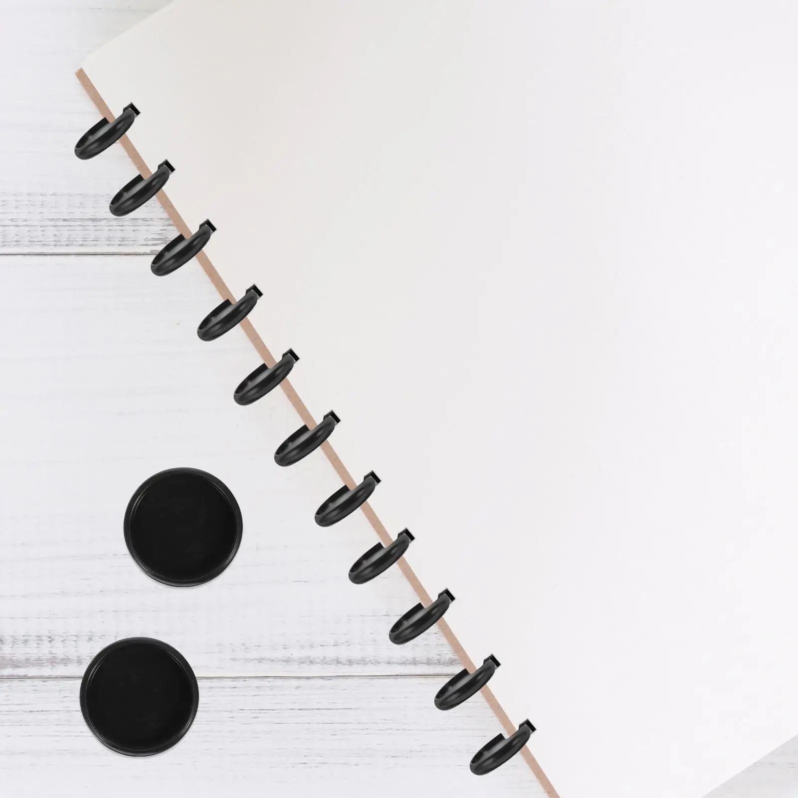 55 Pcs Mushroom Button Photo Album Small Binding Discs Planner Binder Rings Plastic Loose Leaf Planners