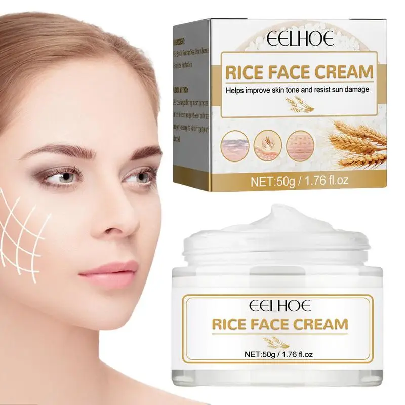 

White Rice Whitening Face Cream Aging Remove Wrinkles Nourishing Moisturizing Facial Cream Face Moisturizer Skin Care products