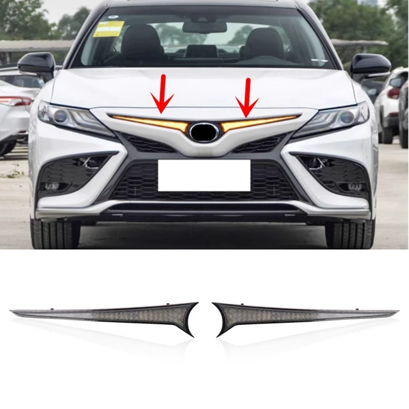 

For Toyota Camry SE XSE 2018-2023 Car LED Front Grille Lights DRL Turn Signal Light