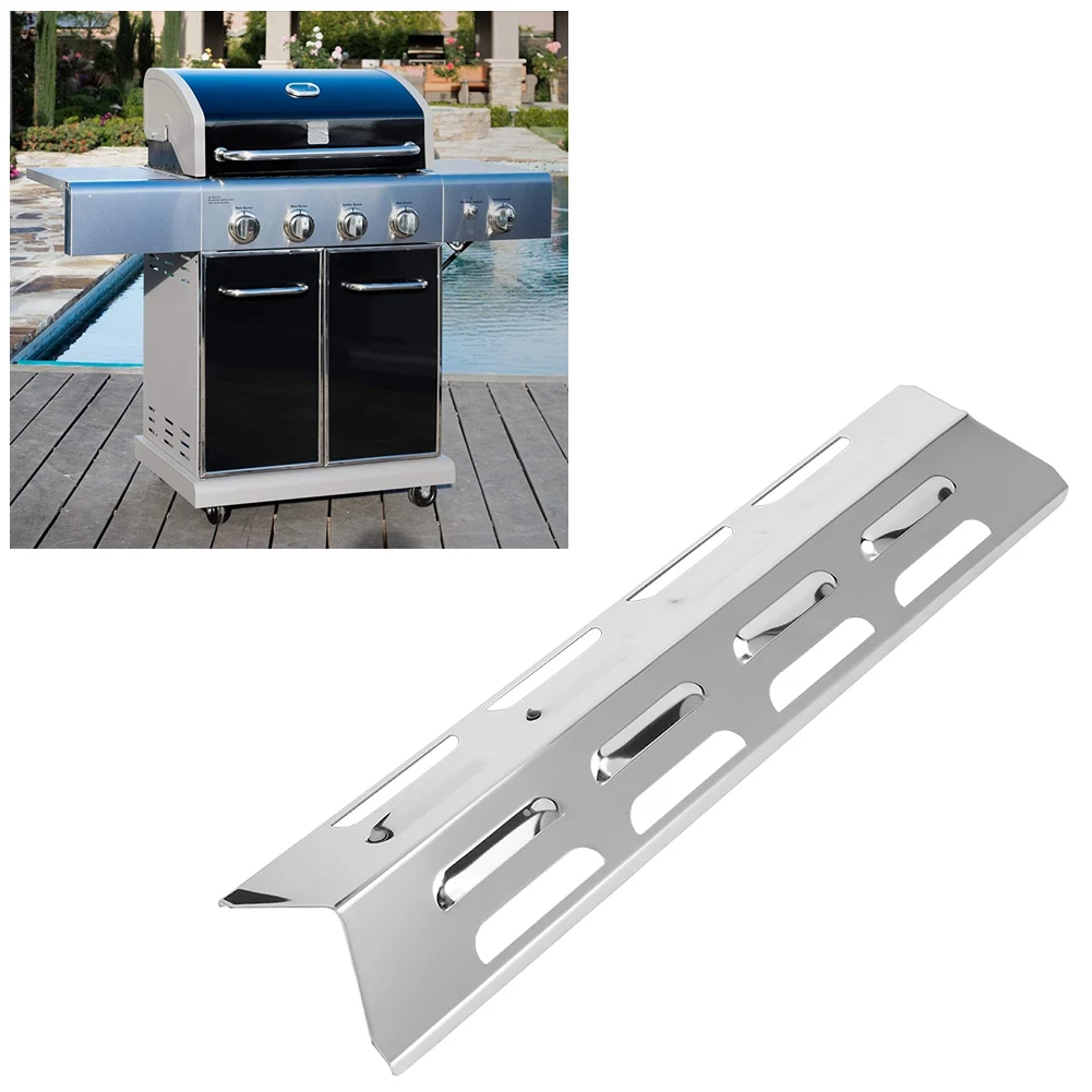 

4pcs Stainless Steel Burners Heat Plate Barbeque Grill XH00463 Fit For Backyard Grill BY12-084-029-97/Master Forge B10LG25
