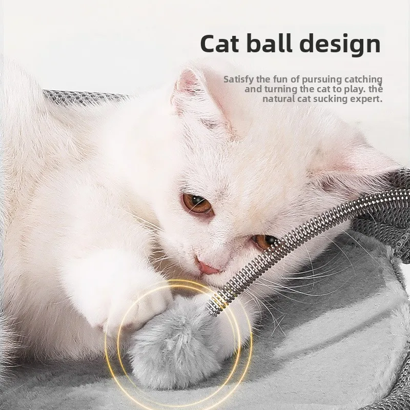 卸売 夏用 通気性 錬鉄製 猫用ネスト 四季通用 防湿 猫用ハンモック 丸型 メッシュ ペット 猫用トランポリン