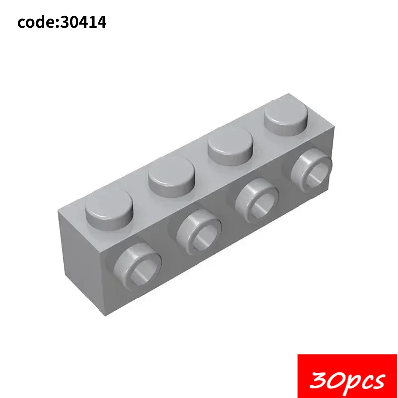 30 قطعة عالية التقنية تجميع الجسيمات 30414 1x4 جانب واحد اللبنات عدة استبدال جزء لعب للأطفال الهدايا