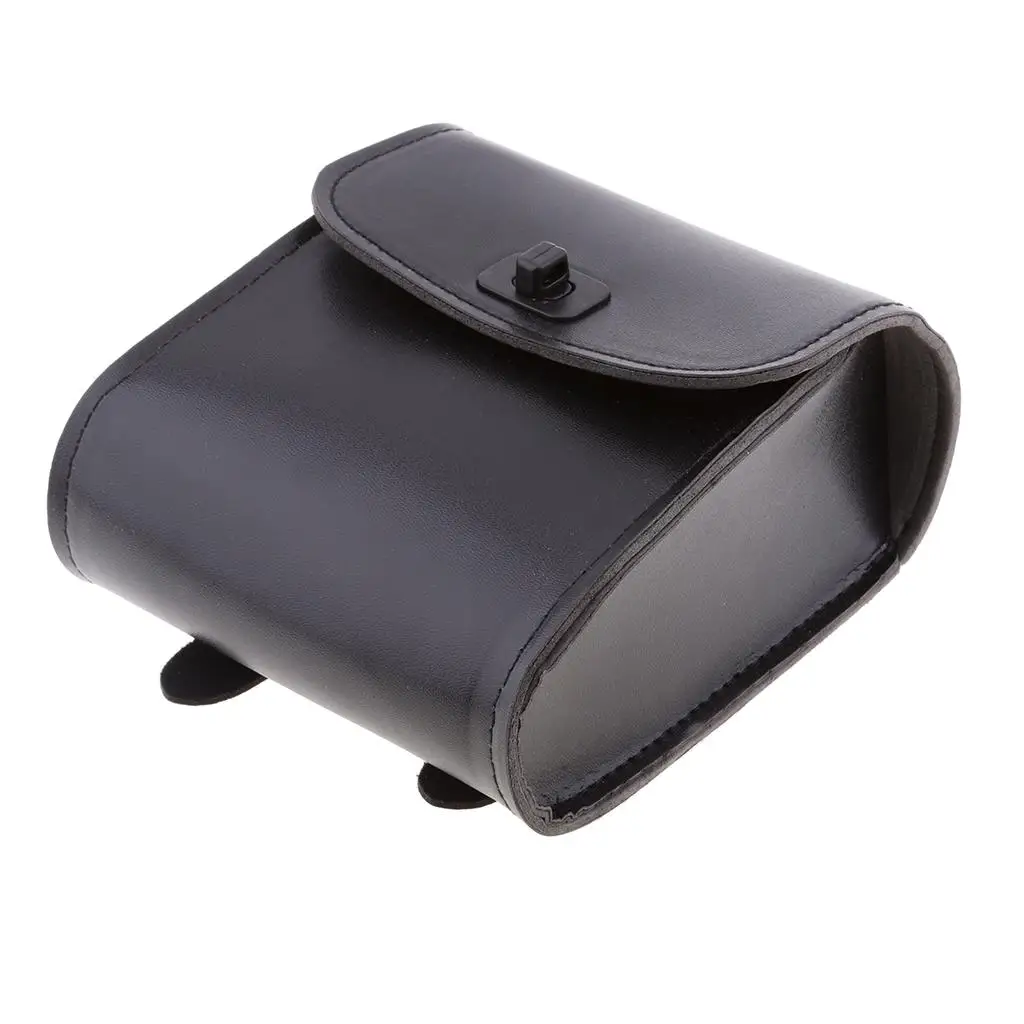 

Black Motorcycle Tool Bags PU Saddlebag Pouch Universal Waterproof Accessory for Bike Touring Essentials