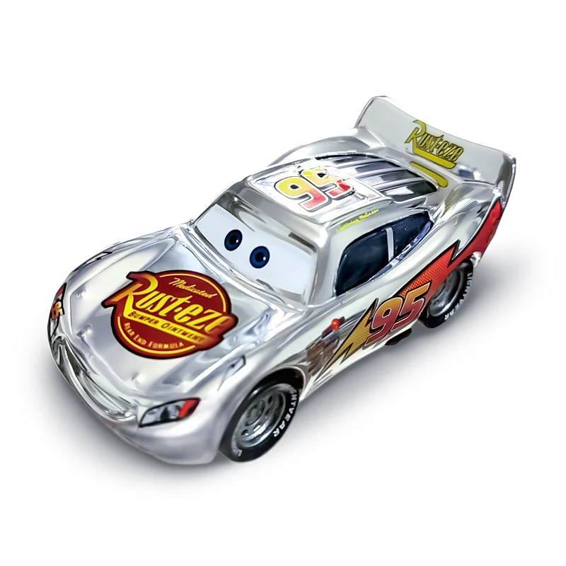 Disney-coches Pixar Cars 3 de la serie Lightning McQueen, 2 coches de carreras, Cruz Smokey 1:55, vehículo de aleación de Metal fundido a presión,