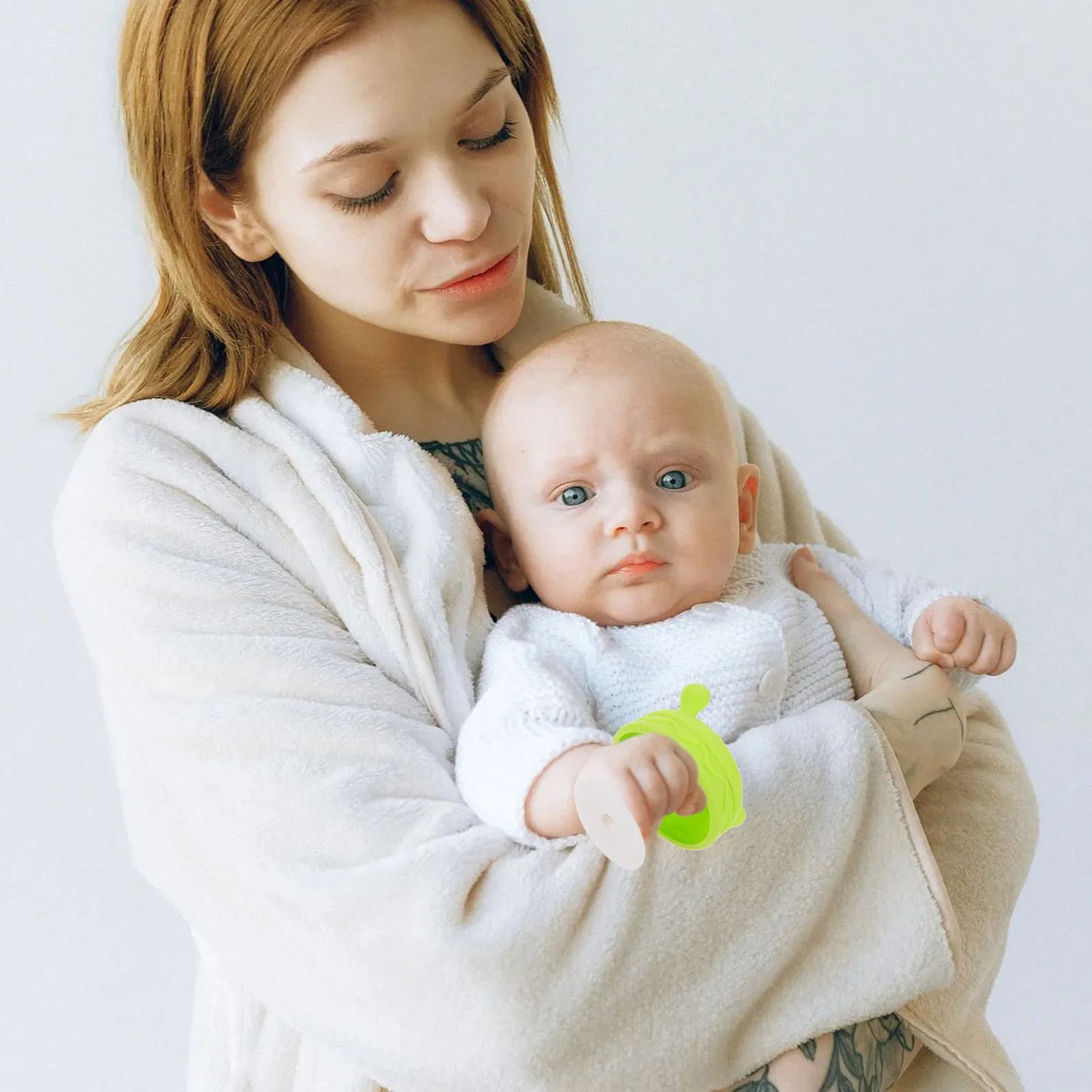 3Pcs 버섯 모양 실리콘 유아용 치발기 아기 감각 치발기 소형 휴대용 베이비 샤워 선물 유아용 치아발육 장난감