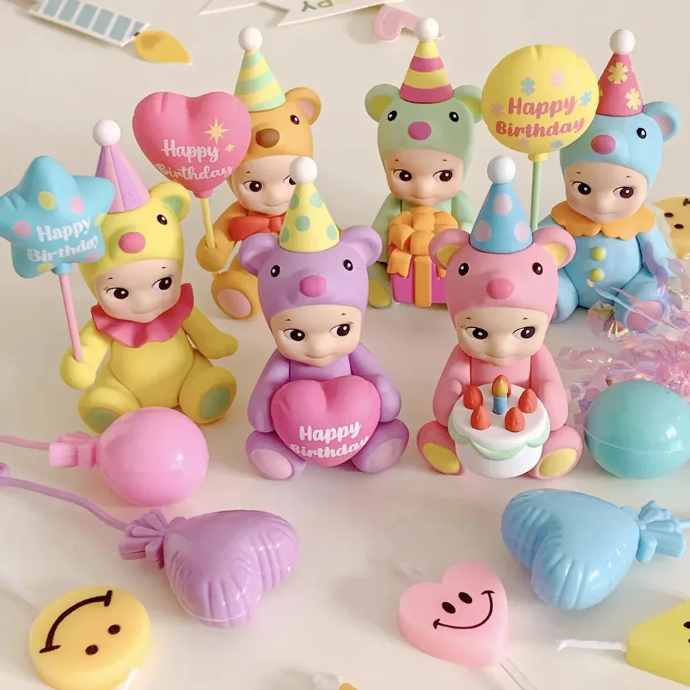 

Sonny Angel Birthday Gift Bear Series Blind Box Animal Anime Figure Ornaments Cute Doll Fans Desktop Car Ornament Xmas Gift
