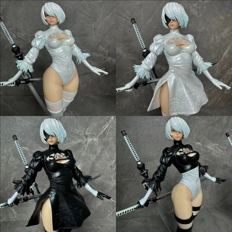 NieR: Automata Figure Yorha No.2 Type B 2B Anime Girl PVC Real Toys Game Statue Adult Collection Model Doll Birthday Gift