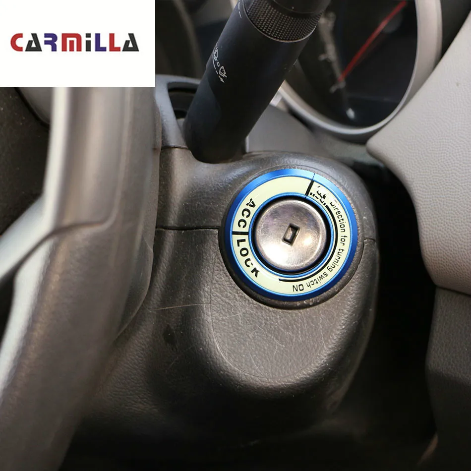 Carmilla Car Ignition Switch Cover Sticker Ring for Chevrolet Cruze Sedan Hatchback for Opel Mokka ASTRA J Insignia Sport Tourer