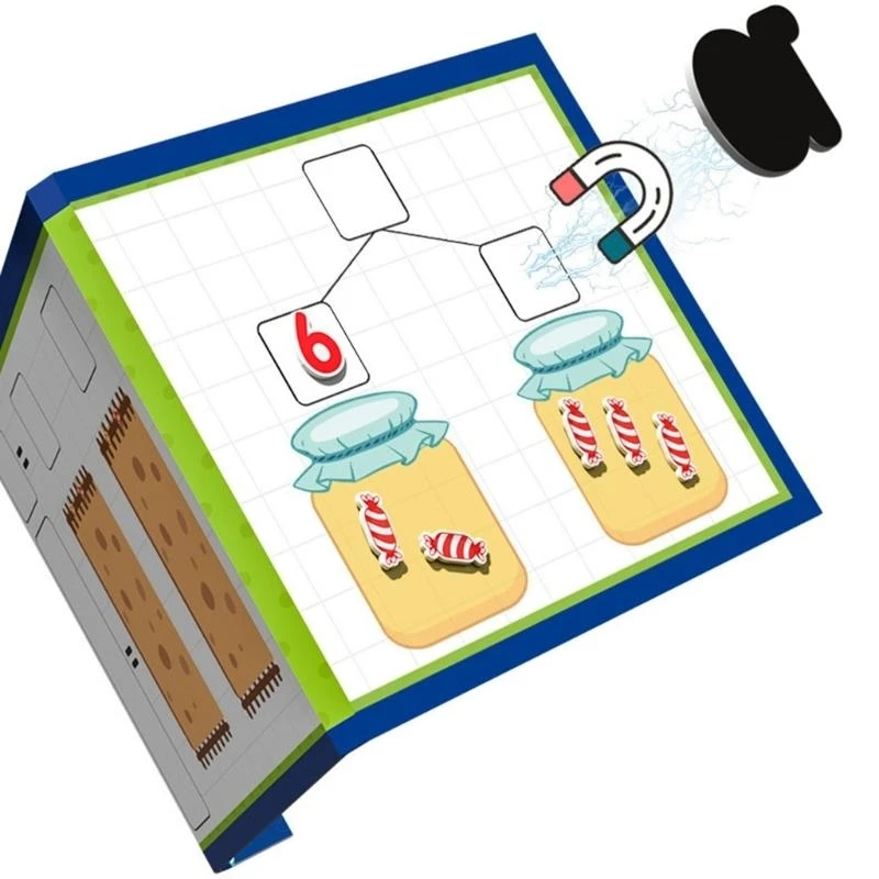 Rekenkundige leermiddelen leren Peuters Magnetisch boek Wetenschapsonderwijs Speelgoed 15UB