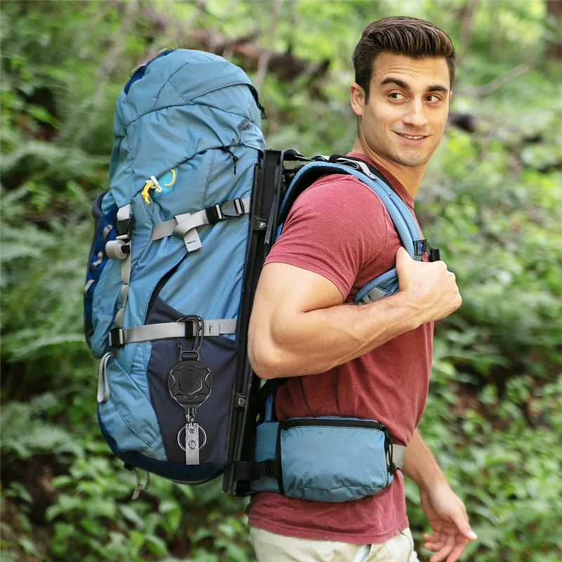 SQPP-Retractable Keychains Heavy Duty Badge Reel Retractable Id Badge Clip With Upgraded Mountaineering Buckle