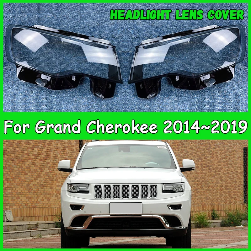 

For Grand Cherokee 2014-2019 Car Headlight Lens Cover Headlamp Shade dust cover for headlights car accessories automobil parts