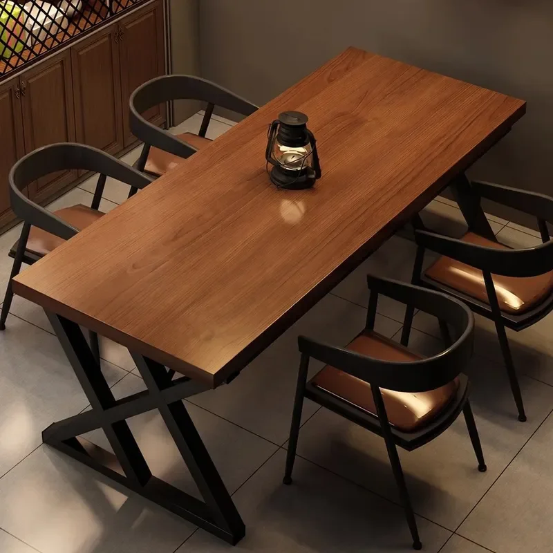 large-rectangular-dining-table-for-restaurant-bar-bbq-commercial-use-modern-simple-solid-wood-metal-frame-dining-table-set