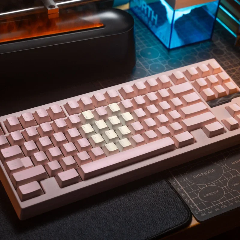 Symphony pearlescent keycaps Original height PBT1.7 thickness rain 75wooting