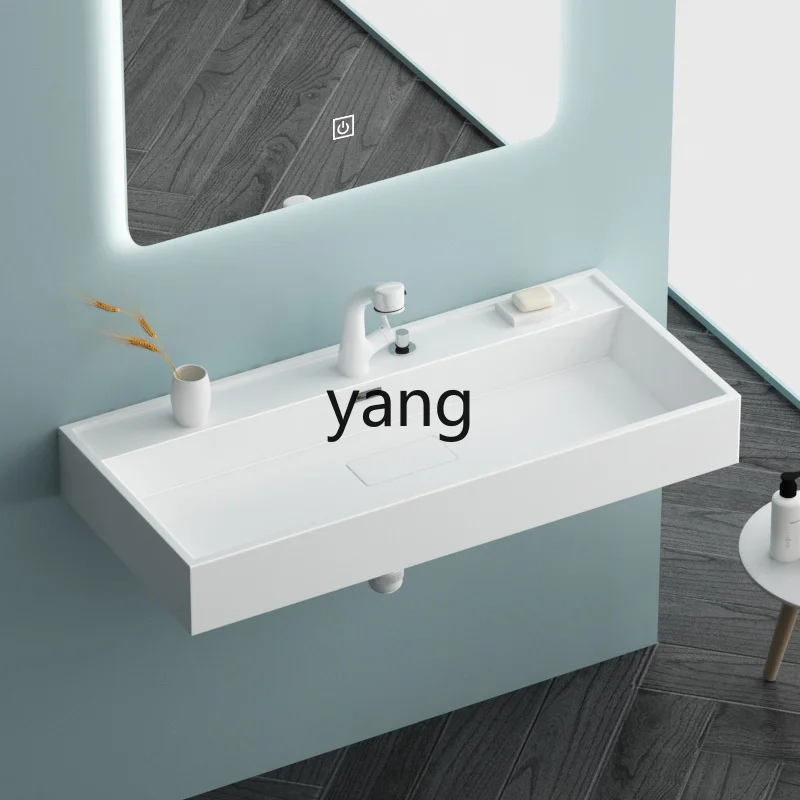 

LTT artificial stone integrated basin toilet hand wash basin bathroom cabinet