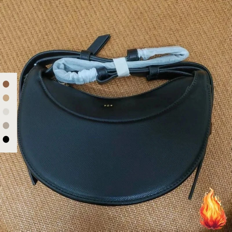 Sac de luxe léger en forme de croissant pour femmes, sac à bandoulière Simple, Design de Niche, sac de fauteuil en cuir Boling'en, nouvelle collection 2025