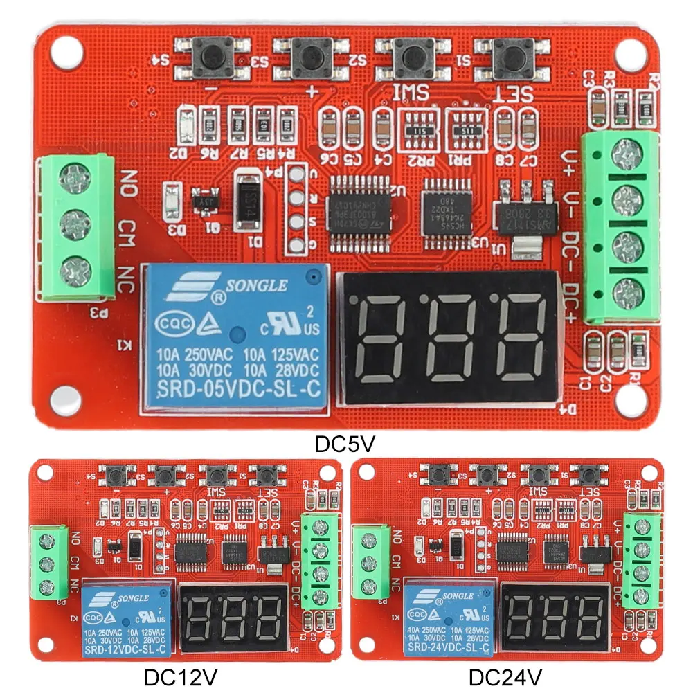 DVB01 Display digitale comparatore di tensione della finestra DC 5V 12V 24V misurazione della tensione modulo di protezione del Monitor di scarica