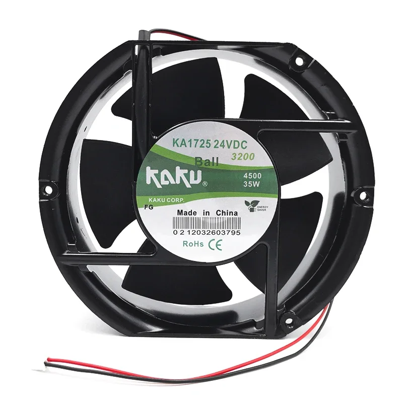 172*150*51MM KAKU Taiwan Kagu KA1725 double ball axial flow fan 24VDC 35W inverter cooling fan