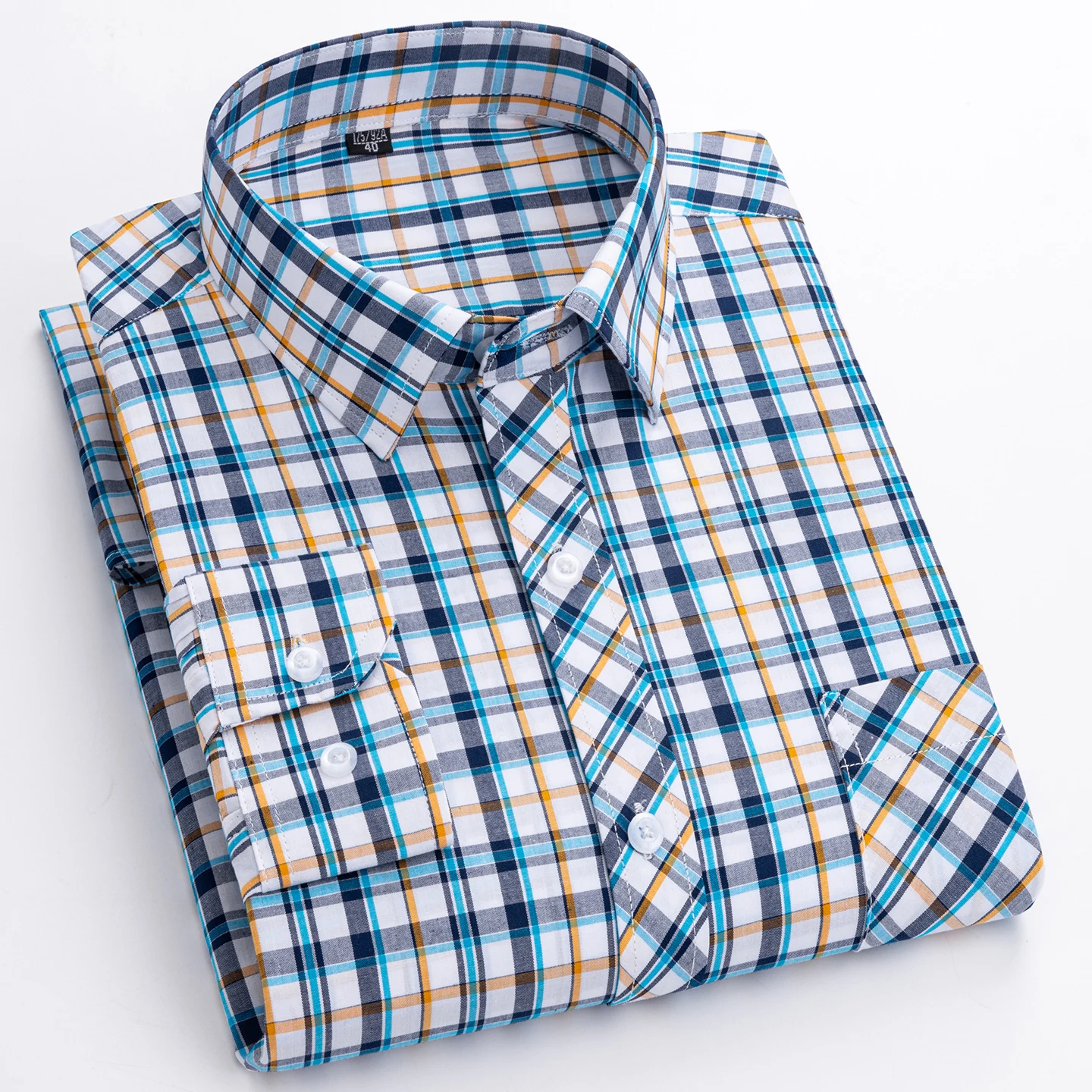 

New men's long-sleeved cotton lightweight shirt - suitable for all seasons, fashionable and comfortable for street wear.