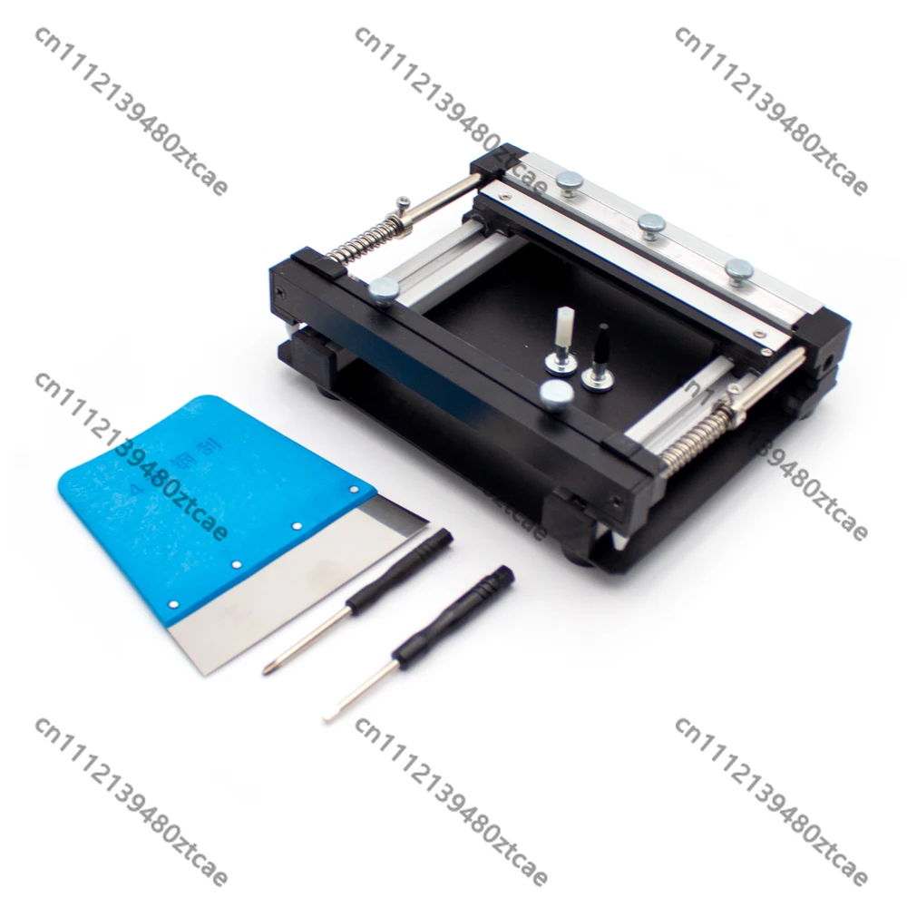 100x100MM Manual Small Screen Printing Station SMT PCB Solder Paste Steel Mesh Printing Table