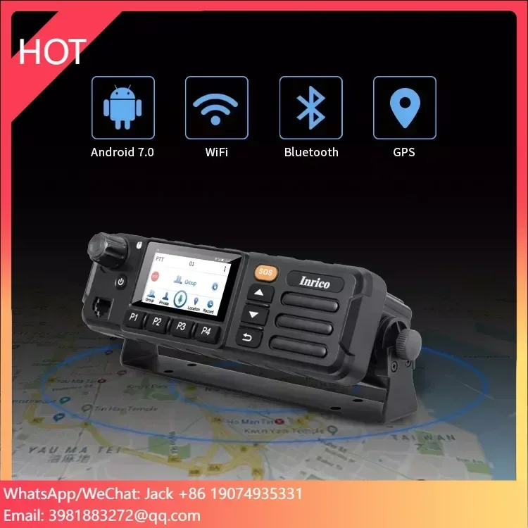 

CAMORO 4G Mobile Radio TM-7 Plus Network Radio Car Radio Automotive Mobile Walkie Talkie with Touch Screen