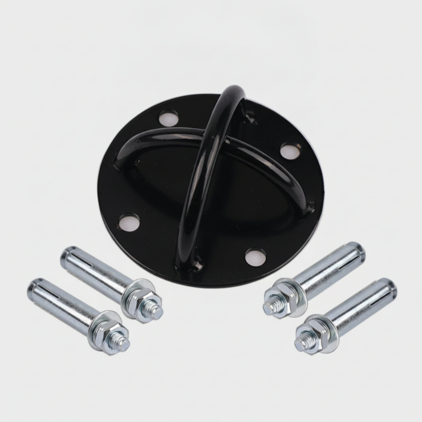 Fitness Anchor Plate with U-Loop-Loop Multi Purpose Overhead Mind-Body Practice Anchor Swing Mount with Expansion Bolts
