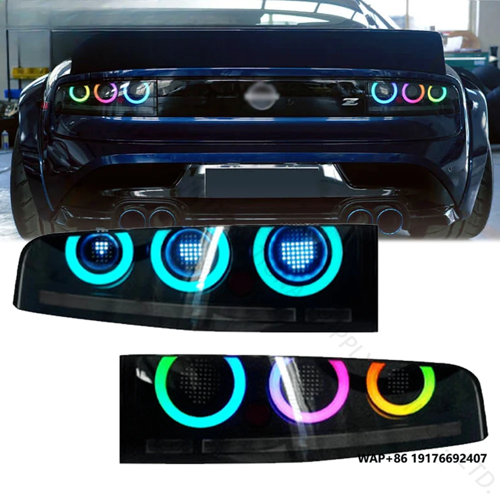 

SINDAR Auto RGB Taillights Assembly Modified LED Tail Lights Tail Lamp Accessories for Nissan RZ34 FairladyZ NismoZ 400Z 22-25