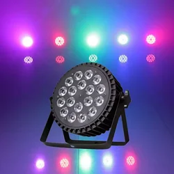 Aluminum Alloy LED Par 24x18W RGBWA+UV Light DMX512 Disco Christmas Lights Stage Dj Bar Ballroom Lighting