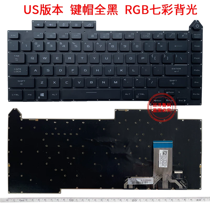 Laptop Keyboard RGB For Asus ROG Strix SCAR G533 G533Z G533ZS G533ZM G533ZX G533Q G533QS G533QM G533QR SN5012B Keyboard view 2