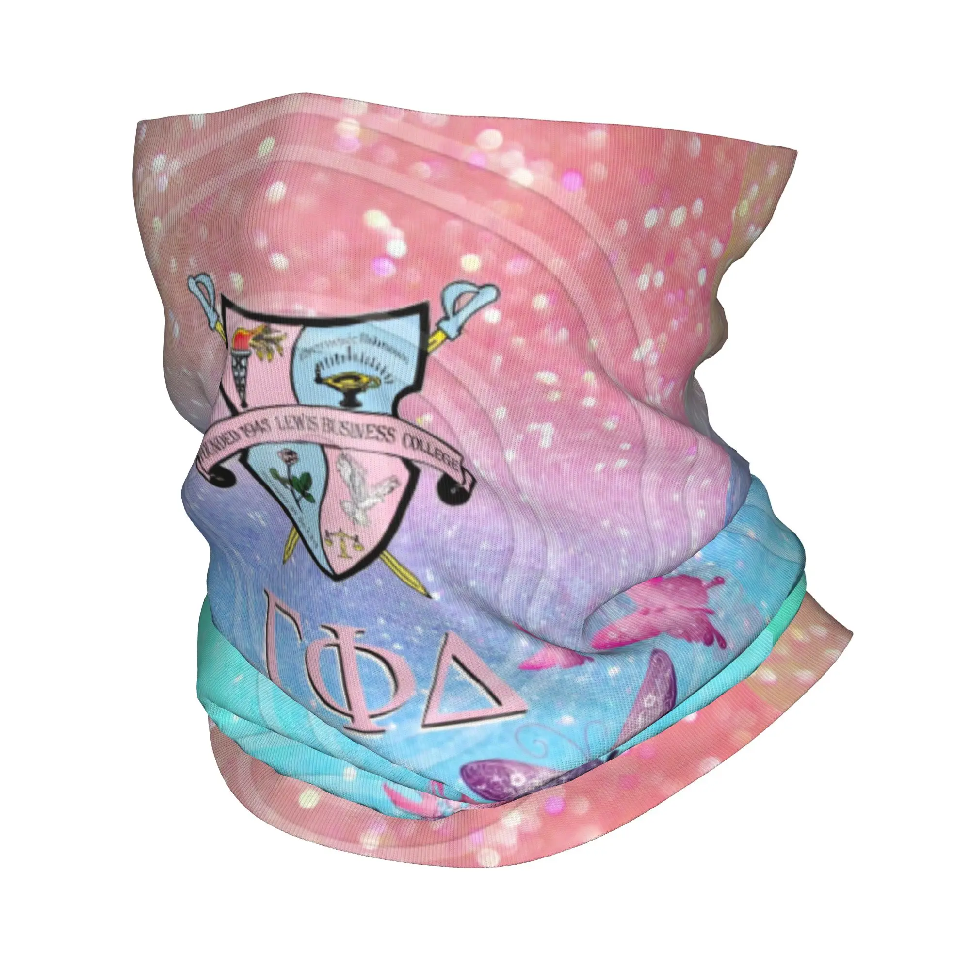 

Бандана на заказ Sororal Gamma Phi Delta History, гетры для лыжного кемпинга, мужчин и женщин, шарф, Балаклава, теплая