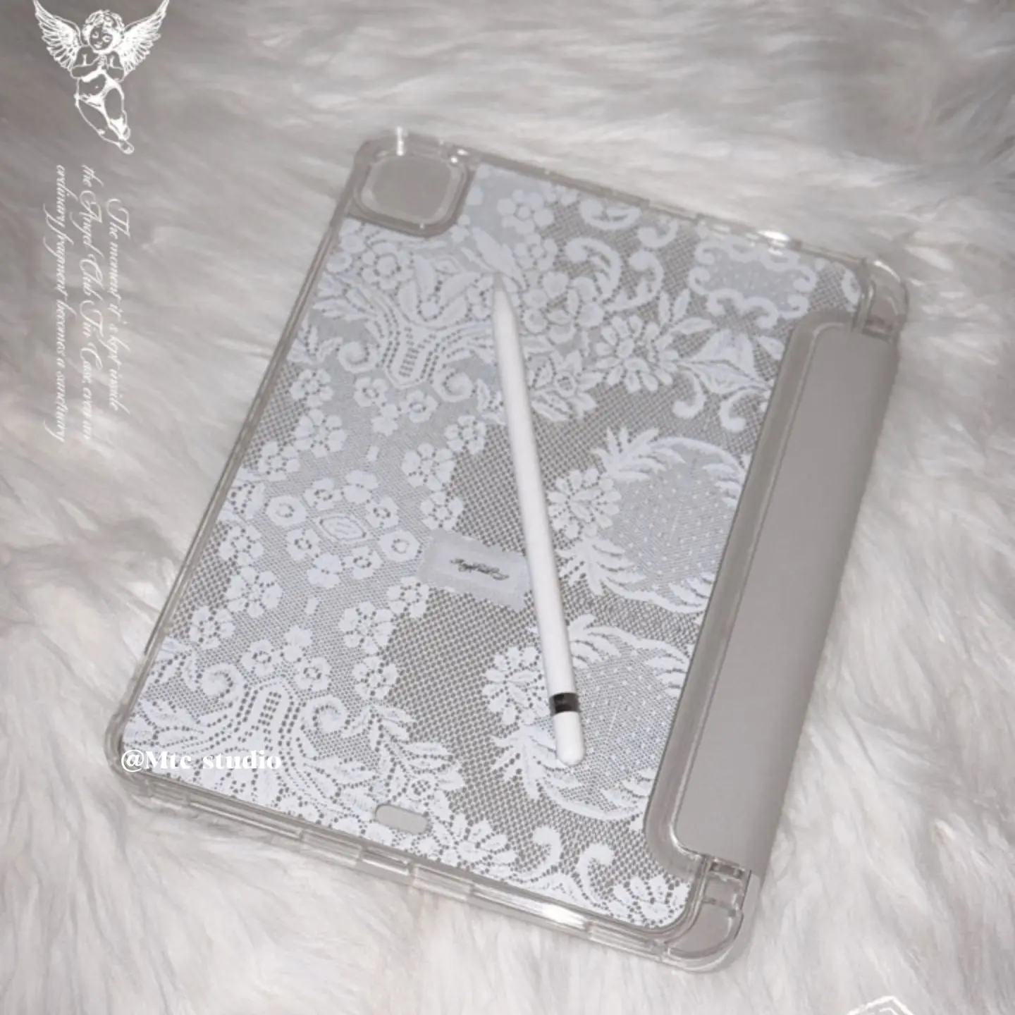 Art Y2K Dark Graffiti Personalized Creative Trendy For iPad Case iPad 10 9 8 7 Air 6 5 4 3 2 Pro 11 Mini Y-Fold Tri Fold Cover