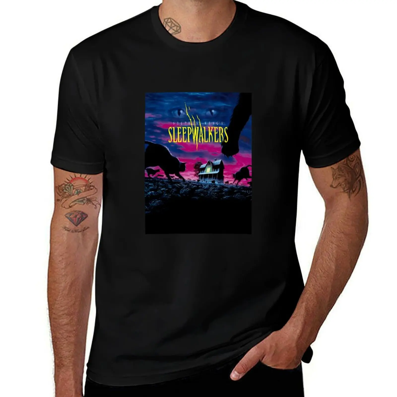 Sleepwalkers poster T-Shirt Classic Crew Neck Cotton T-Shirt