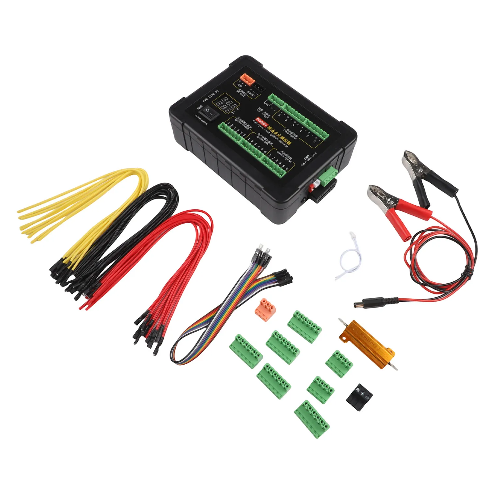 Real-time for Voltage And Current Monitoring for auto Automotive Testing Black Ignition Simulator Built-in Ammeter CAN Analyzer