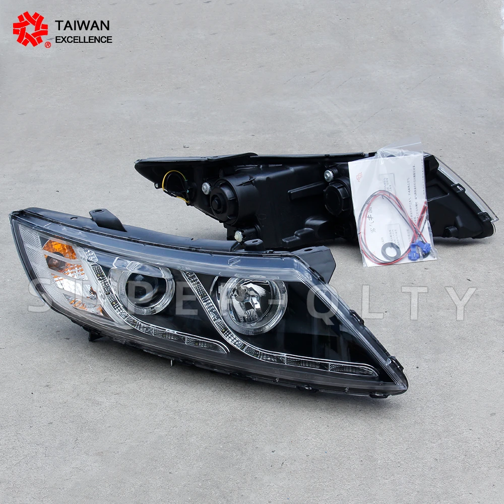 For KIA K5 2011-2013 head lamp modified LED headlight Car light head lights Car Styling Accessories