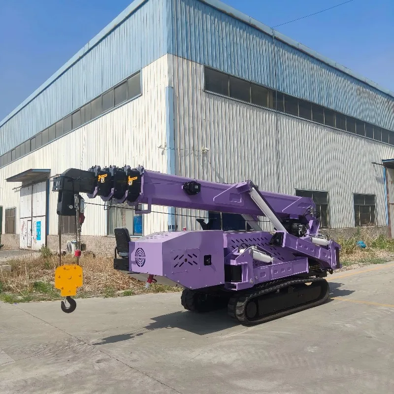 Mini Spider Crane Compact Hydraulic Crane Electric Remote Control Heavy Duty Lifting Equipment Machine