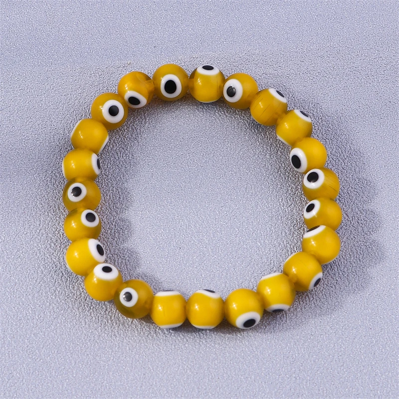 Böhmische handgemachte Evil Eye Perlen Handgelenk Armbänder & Armreifen für Frauen Mädchen Party Urlaub Schmuck Geschenke – Detail 7