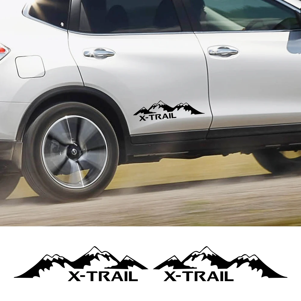 For Nissan X Trail X-trail Xtrail T30 T31 T32 Car Door Side Stickers Mountain Graphics Vinyl Film Decals Decoration Accessories