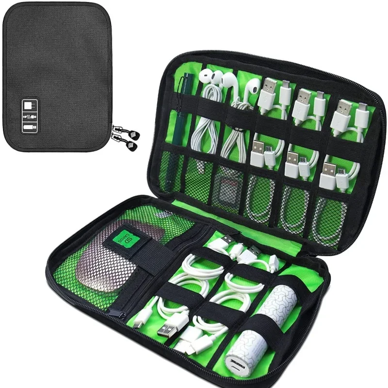 Gadget Cable Organizer Storage Bag Travel Electronic Accessories Cable Pouch Case USB Charger Power Bank Holder Digitals Kit Bag