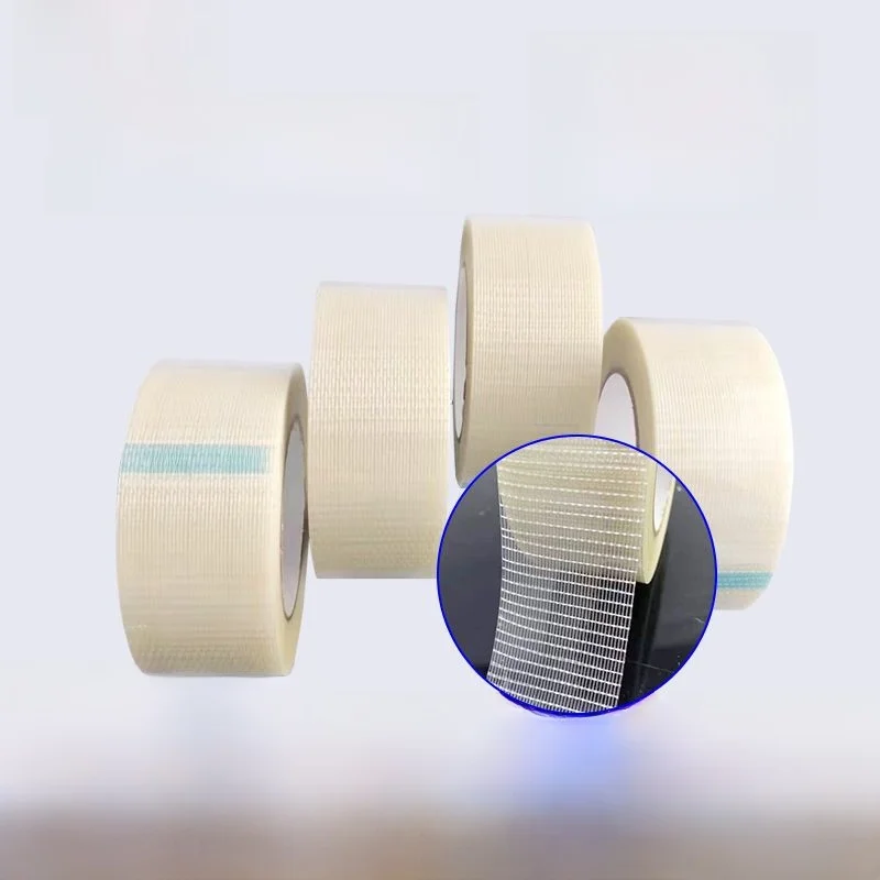 Glass Fiber Tape Grid Pattern Single-Sided Adhesive for Packaging Heavy Objects And Electrical Appliances No Residue Left
