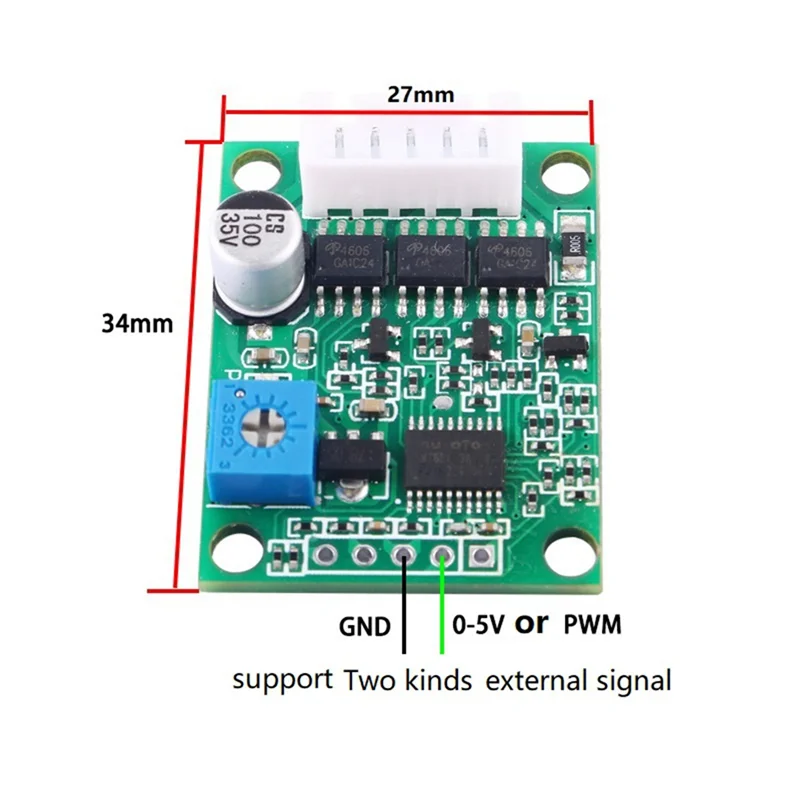 M07K-1 Set Brushless Motor Driver Board Sensorless Control Board BLDC Speed Controller 3 Phase Governor Hallless Switch Module
